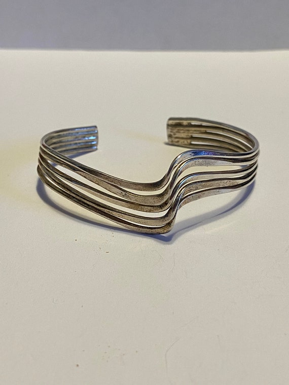 STERLING ネイティブアメリカン シルバー925ツイストカフブレスレット