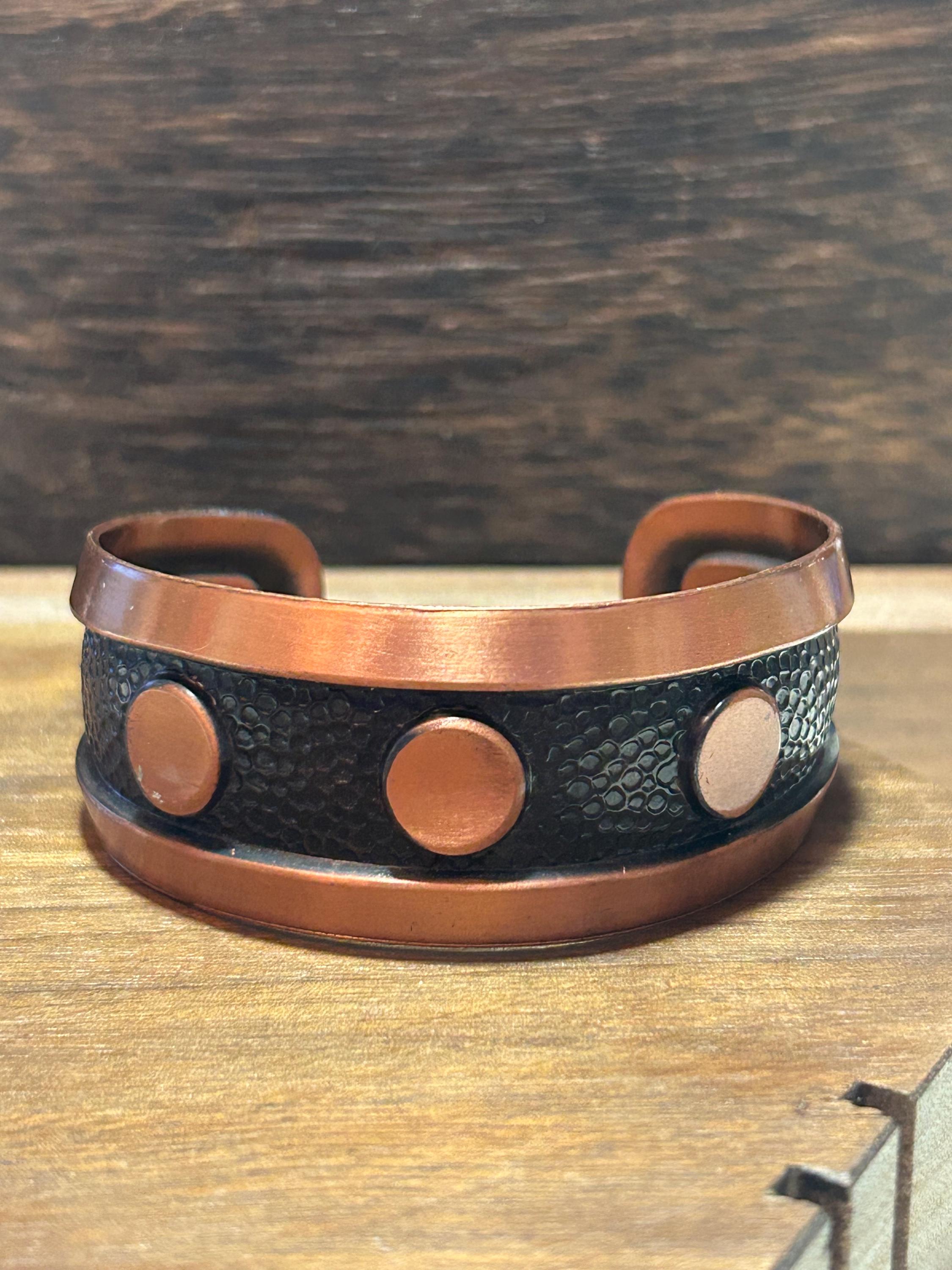 Fred Harvey Era Copper Cuff Bracelet Navajo 40s Bell Trading Post