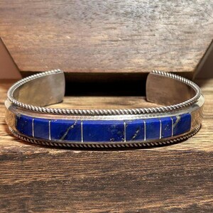 Vintage Lapis Cuff - Etsy
