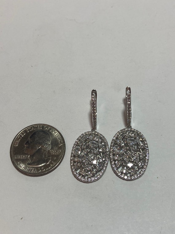 Diamonique store earrings hoops