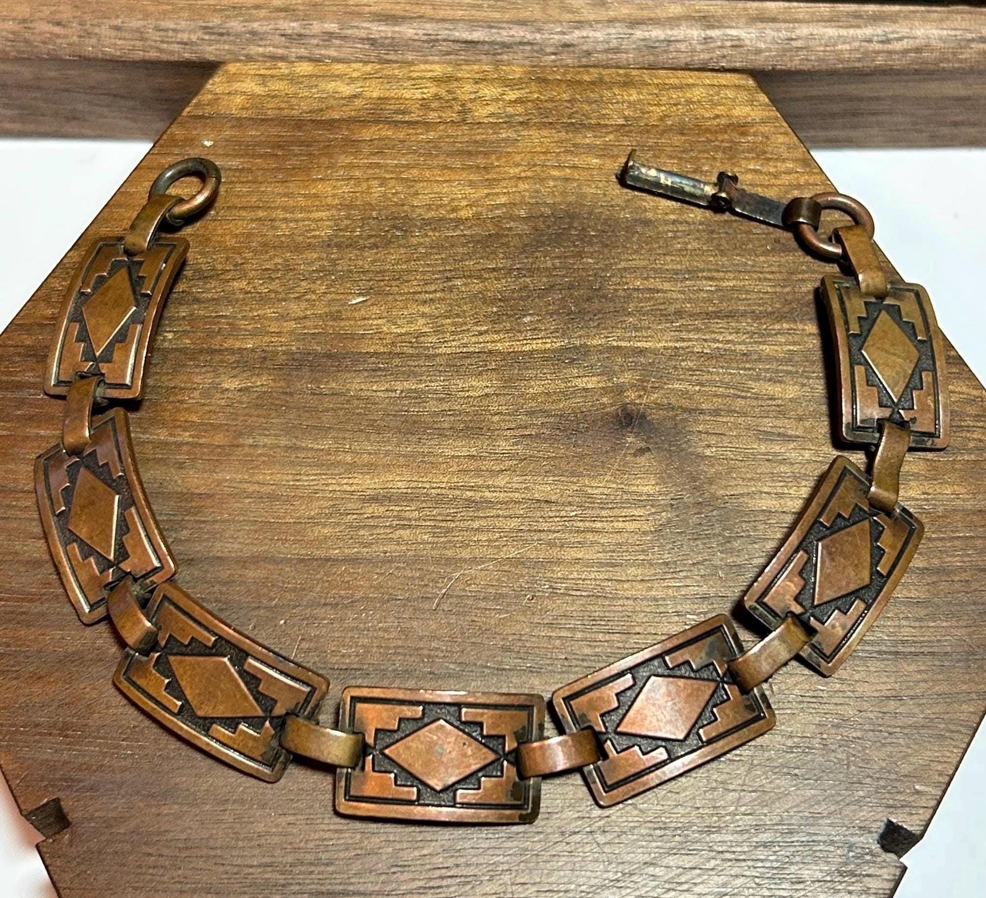 Fred Harvey Era Copper Bracelet 7.5