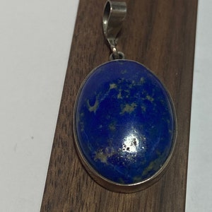 Lapis Sterling Pendant 925 Silver Lazuli 4 Necklace Vintage Jewelry Southwestern Birthday Anniversary Christmas Gift Mother&#39;s Day Graduation
