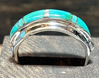 Anello In Argento 925 Con Turchese Bella Addormentata – Ovale 10ct, Fatto A Mano India, SD-182