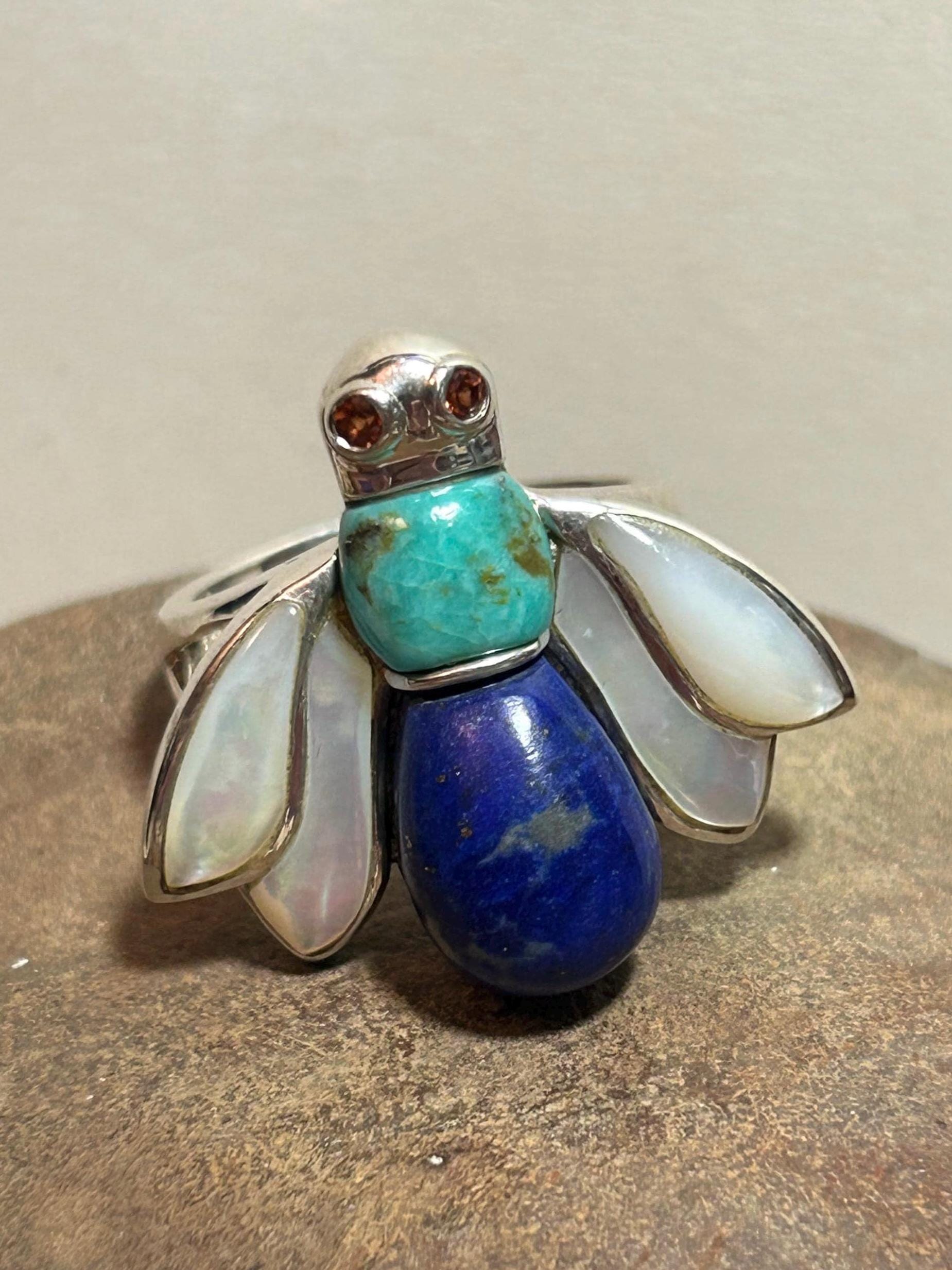 エレガントなシルバーリング 緑の石付き Antique Jewelry S925シルバーアクセサリー - 回転可能な緑色の
