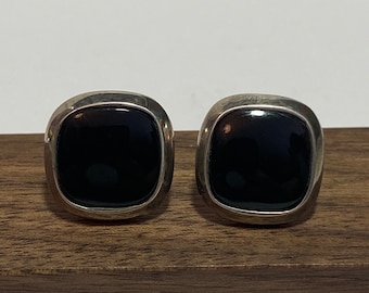 ヴィンテージ メキシコ タスコ TR-18 JLAM カボション オニキス 925