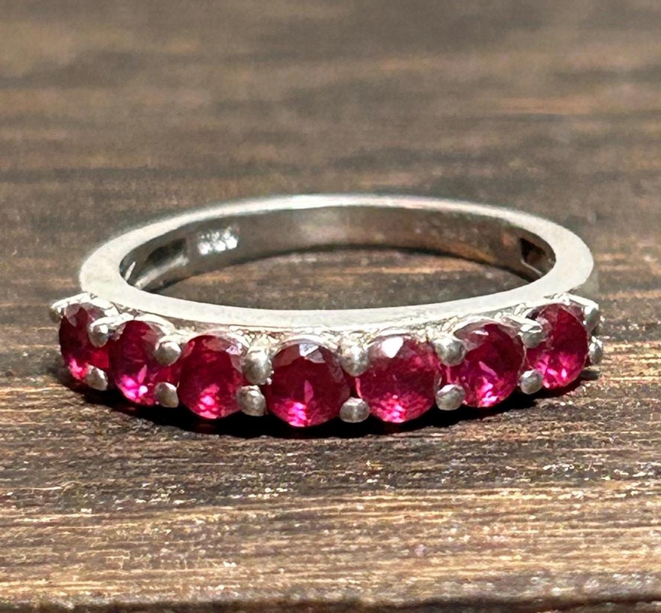 フランス購入超大粒 デッドストックパープルピンクサファイア シルバー