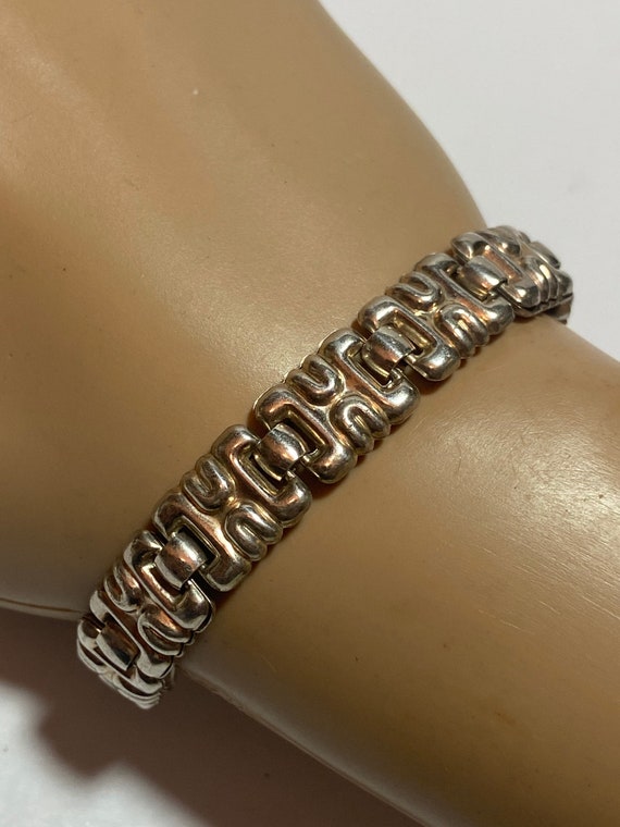 Italian Sterling Bracelet 7.25" Italy 925 Silver … - image 1