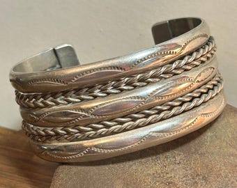 Tahe 12K Gold Sterling Cuff Bracelet Navajo 12KT GF 925 Tahe 12K Gold Sterling Cuff Bracelet Navajo 12KT GF 925