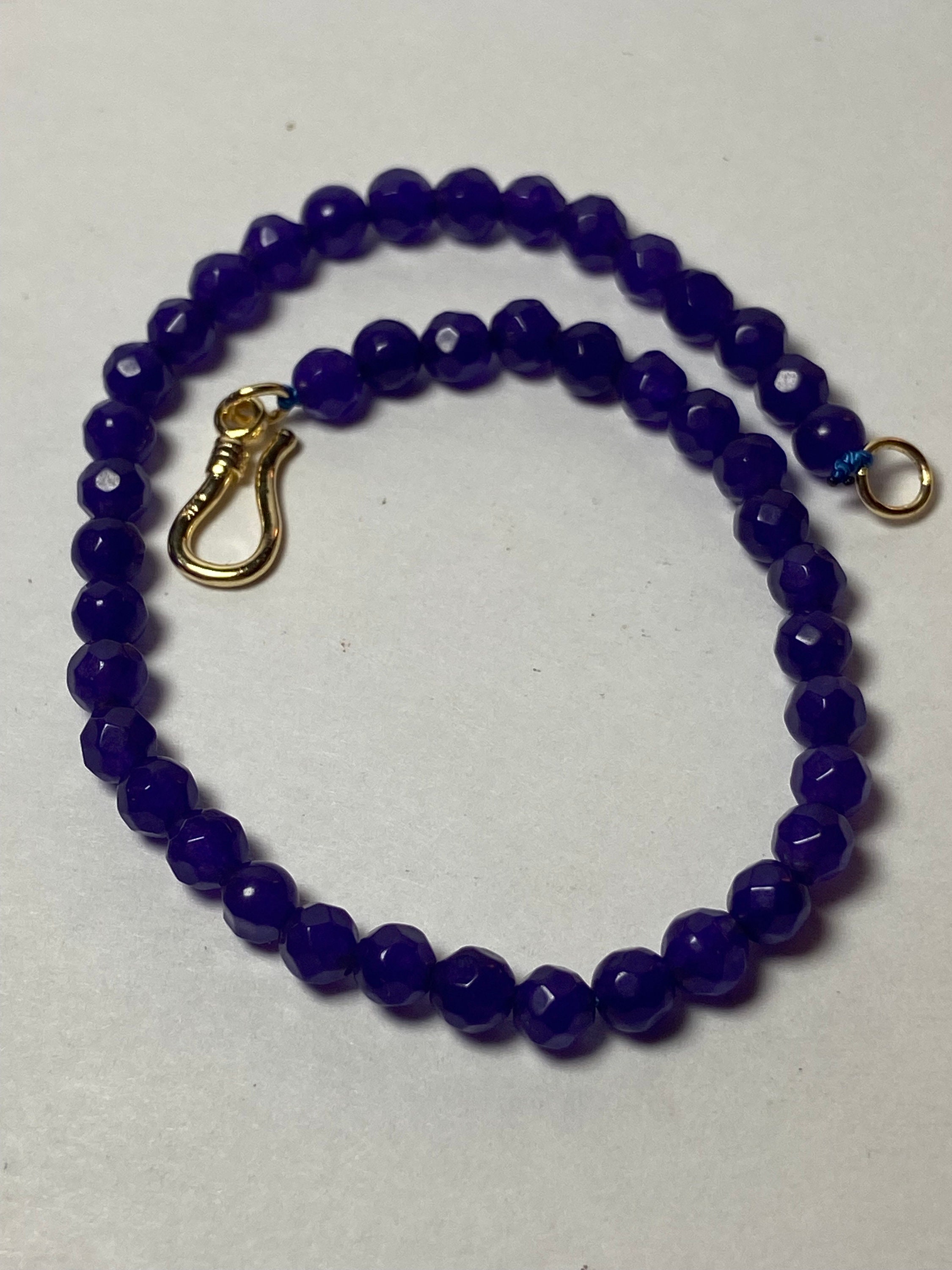 14K Amethyst Bracelet 8