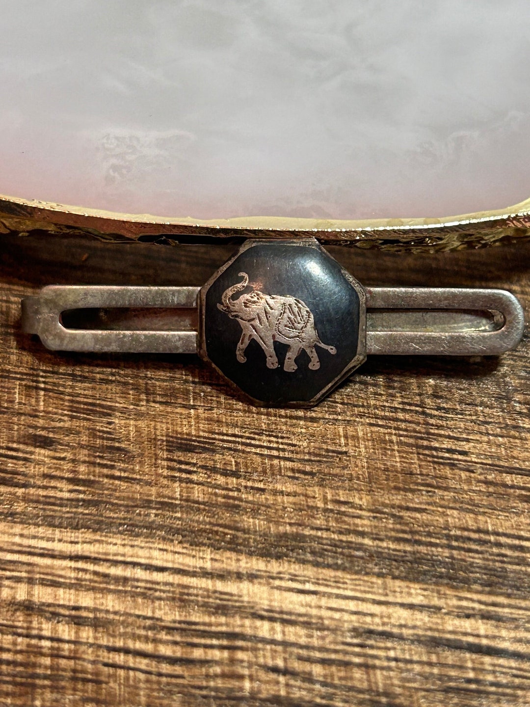 elephant tie clip