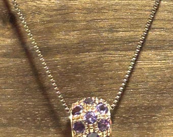 イタリア製 14K スターリングシルバー ビーズネックレス 16インチ 14KT 