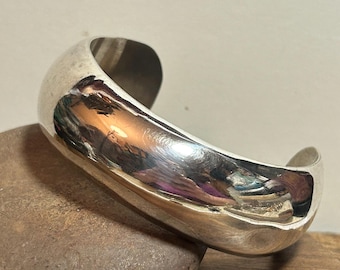 Navajo Sterling Manschette Armband Willie Saiz 925 Silber Native Vintage Schmuck Southwestern Jahrestag Geburtstag Weihnachten Geschenk Valentine's