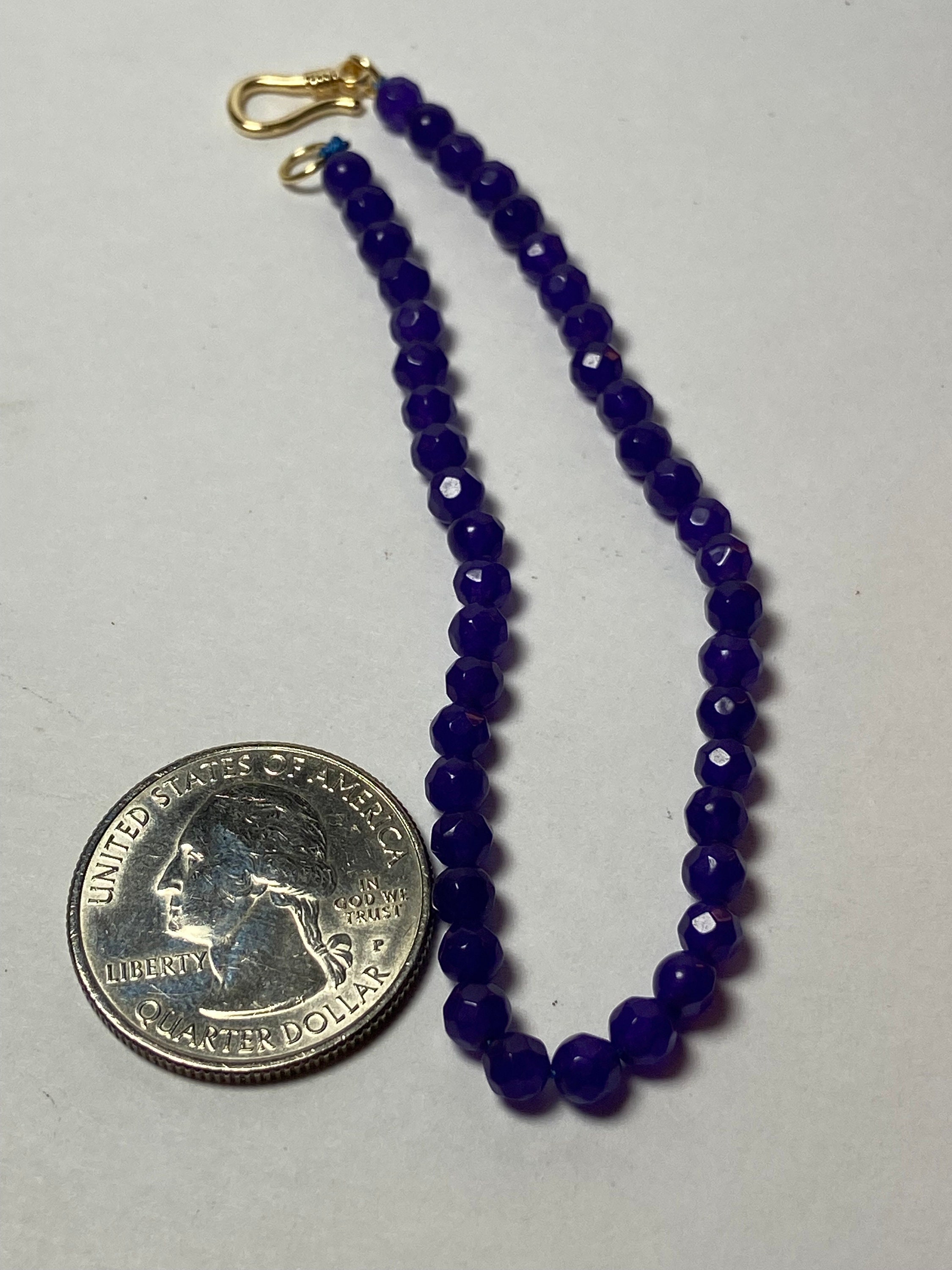 14K Amethyst Bracelet 8
