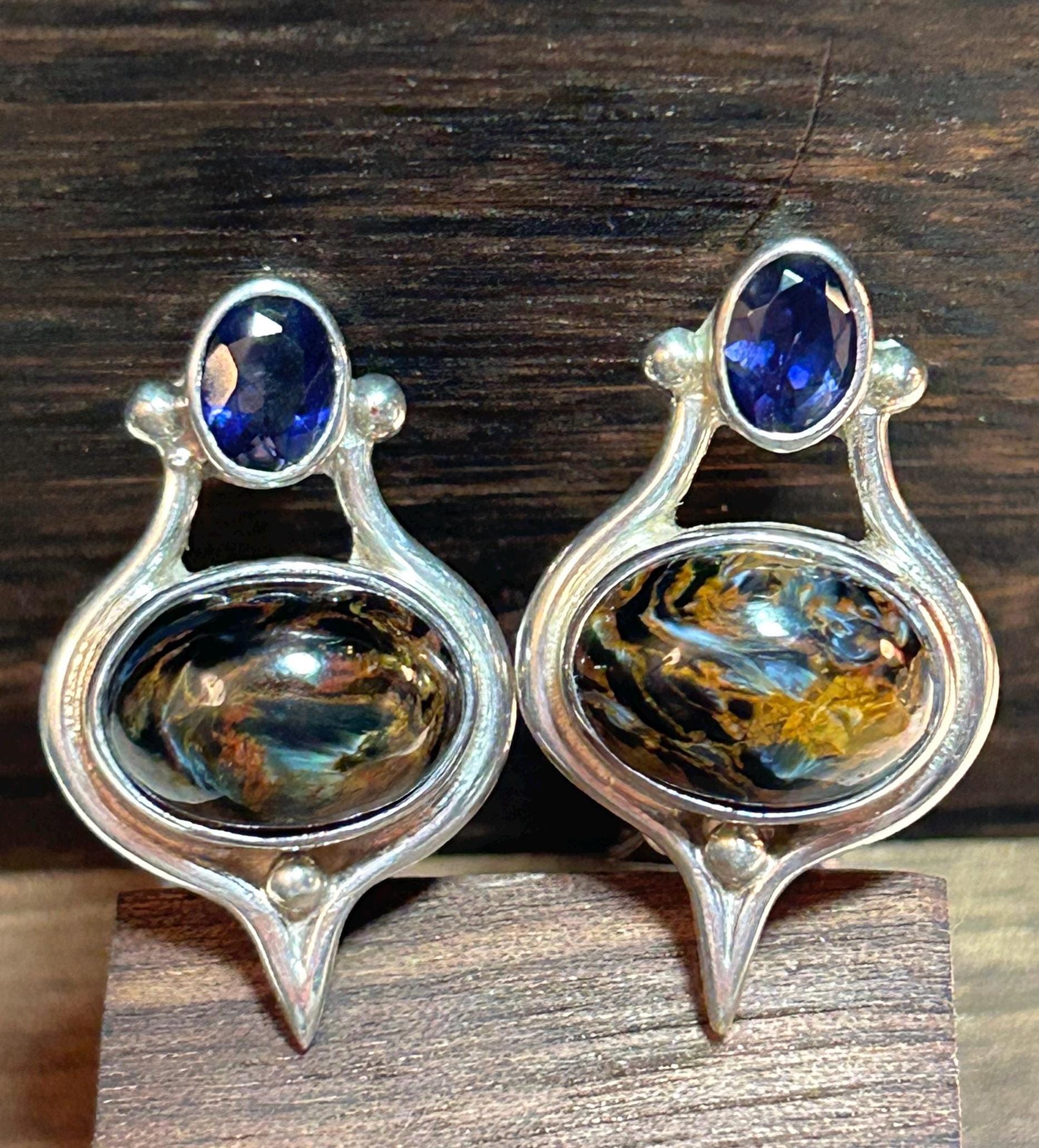 HOMEYU® Boucles D'oreilles Pendantes En Argent 925, Boucles D'oreilles