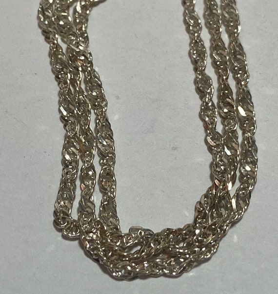 Goldum NYC Halskette 16 Zoll 0,6 Mm Feine Aus 14K Weißgold – 16 Oder 18 Zoll, Massiv & Elegant Verdrehte Seilkette