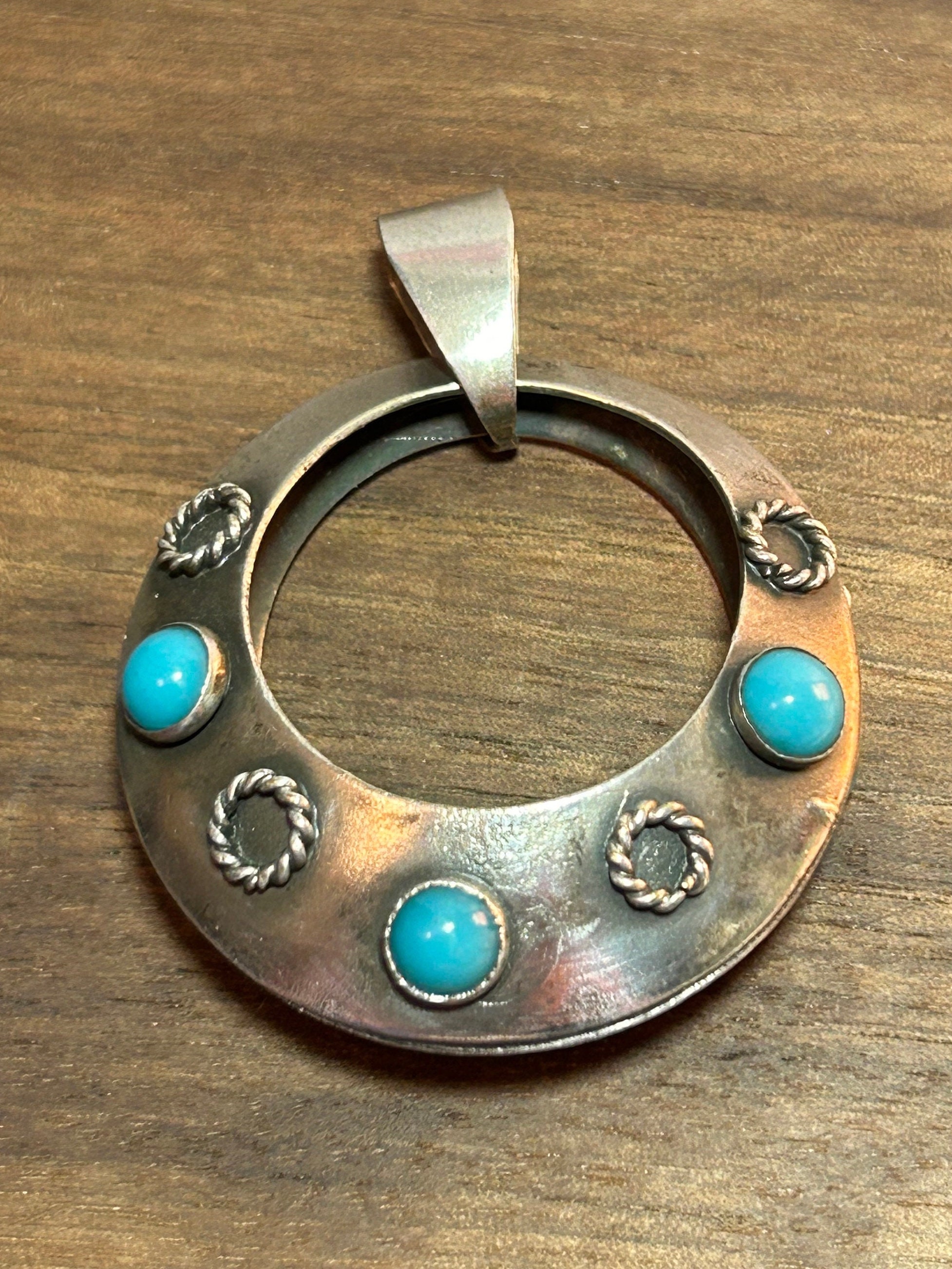 シルバー925 ビンテージ ネックレス MEXICO TAXCO ペンダント Taxco Mexican 925 Heavy Toggle Chain Necklace -46cm / 125g