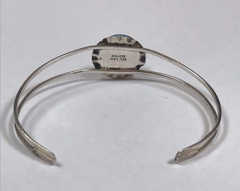 ターコイズ スターリング カフ ブレスレット 925 シルバー