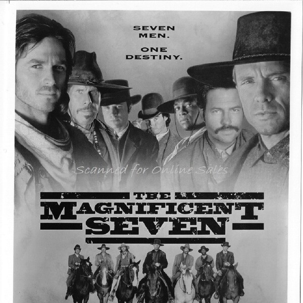 The Magnificent Seven Ron Pearlman Michael Biehn Eric Close Dale Midkiff Andrew Kavovit Anthony Starke Rick Worthy 8x10 Photo