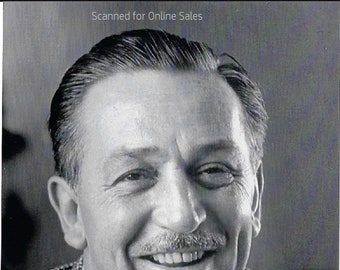 Walt Disney Candid B/W 4x6 photo