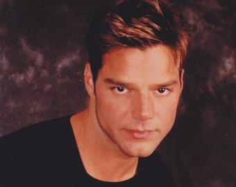 Ricky Martin Actor Singer Hunk at Beach Beefcake Photograph - Etsy