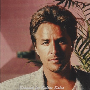 Don Johnson Miami Vice Open Collar 4x6 Photo