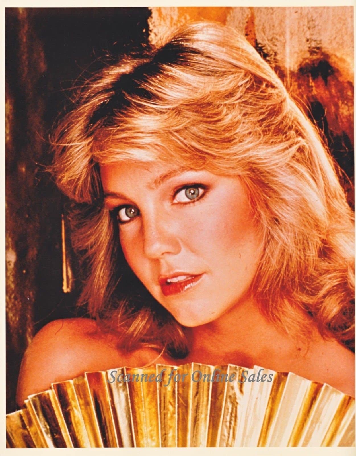Young Heather Locklear Radiant With Gold Fan 8x10 Photo - Etsy