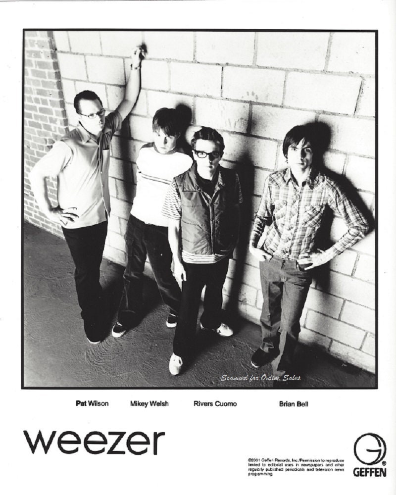 Weezer Pat Wilson Mikey Welsh Rivers Cuomo Brian Bell 8x10 Etsy Weezer Pat Wilson Mikey Welsh Rivers Cuomo Brian Bell 8x10 Etsy