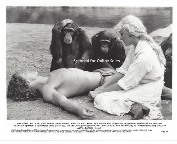 Tarzan The Ape Man Miles O Keefe Bo Derek Chita 8x10 Press Etsy