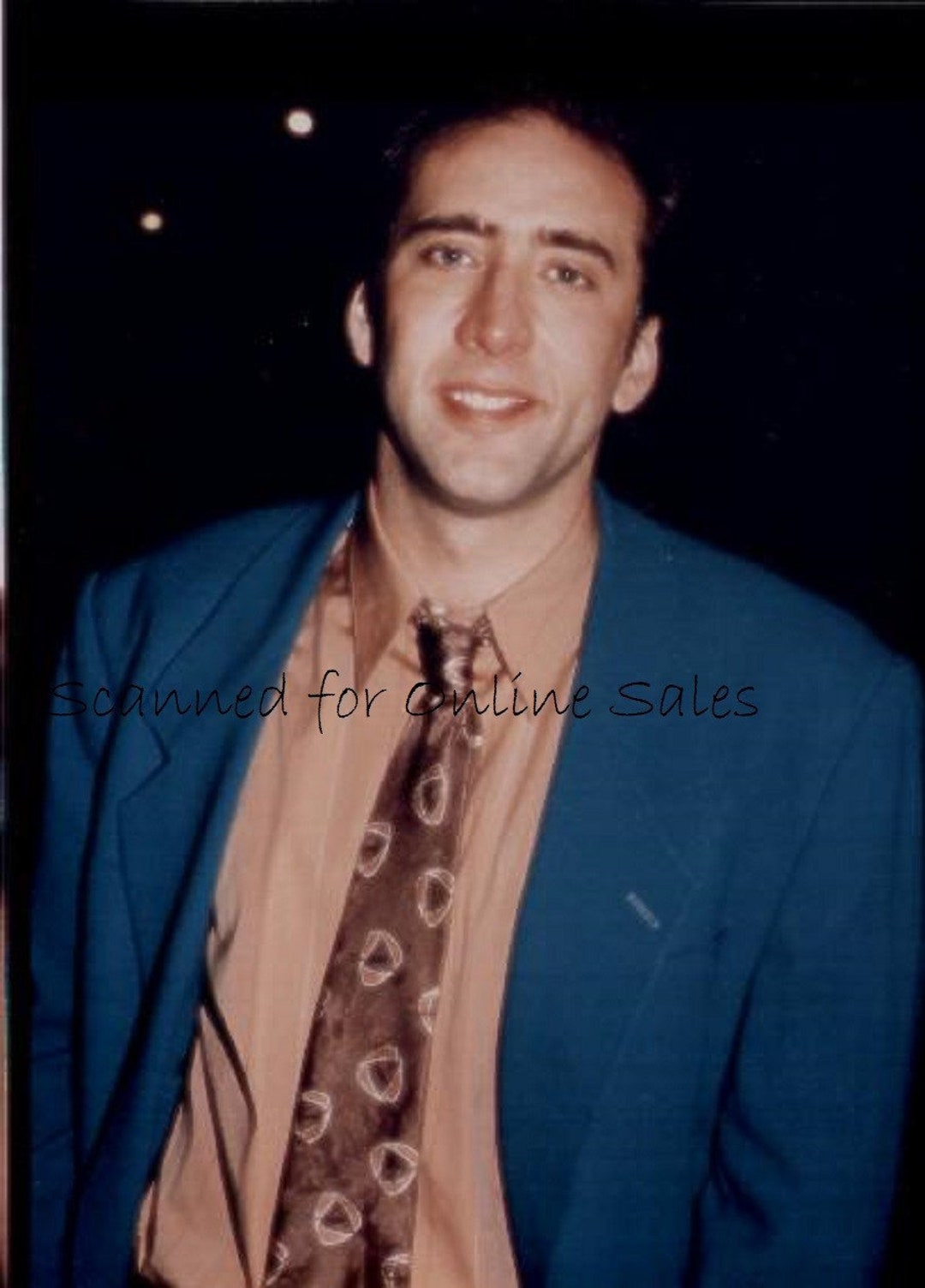 Blue Coat Pink Shirt 4x6 Candid Photo 