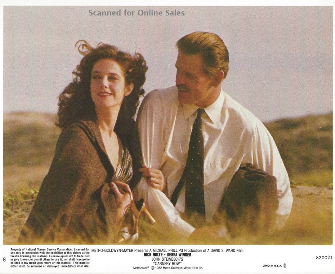John Steinbeck's Cannery Row Debra Winger Nick Nolte 8x10 Etsy