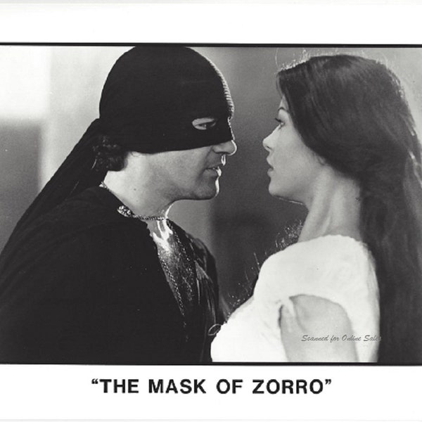 Mask of Zorro Antonio Banderas Catherine Zeta Jones 8x10 Press Photo