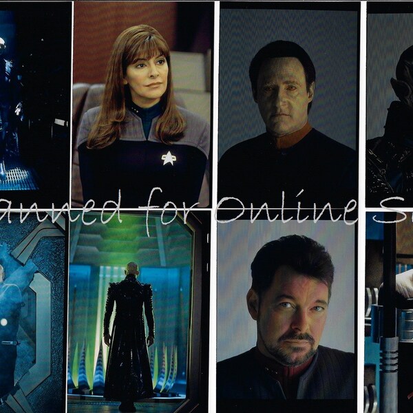 Star Trek Nemesis Patrick Stewart Picard Spiner Data Perlman Viceroy Frakkes Riker Sirtis Troi Riker Shinzone Hardy Set No. 8 of 8- 4x6 Phot