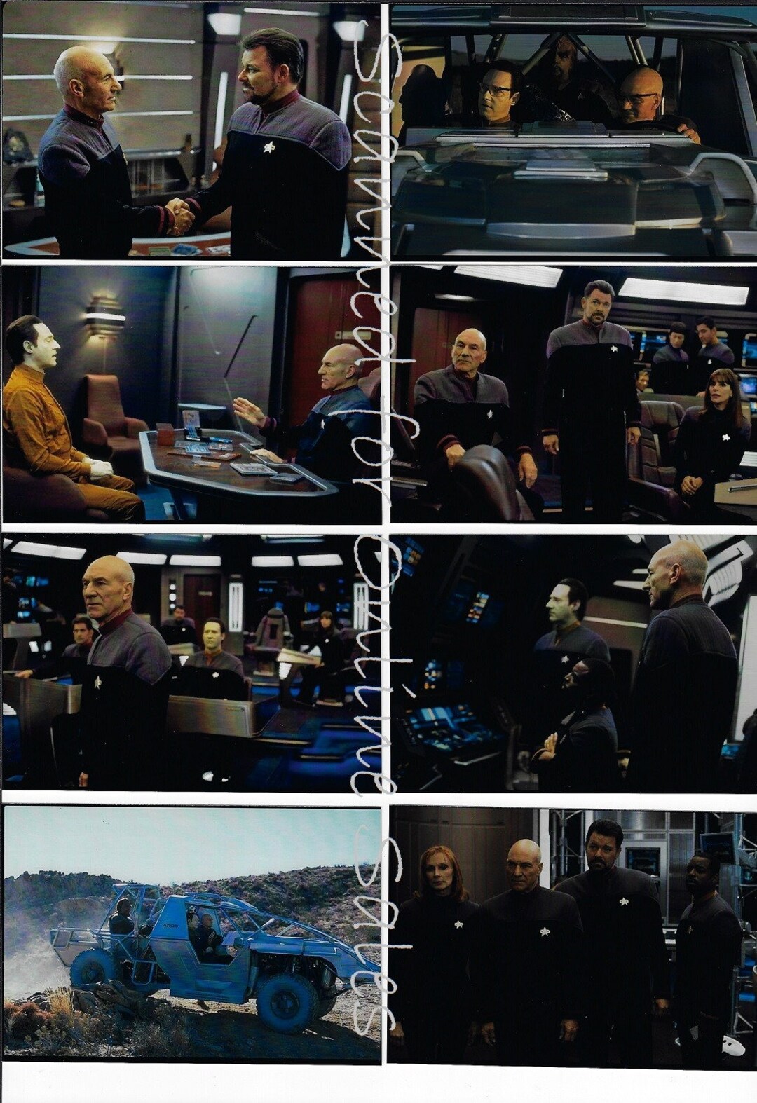 Star Trek Nemesis Stewart Picard Spiner Data Frakkes Riker - Etsy Denmark