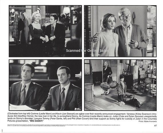 Buy Big Daddy Leslie Mann Jon Stewart Kristy Swanson Geoffrey Home Online  in India - Etsy
