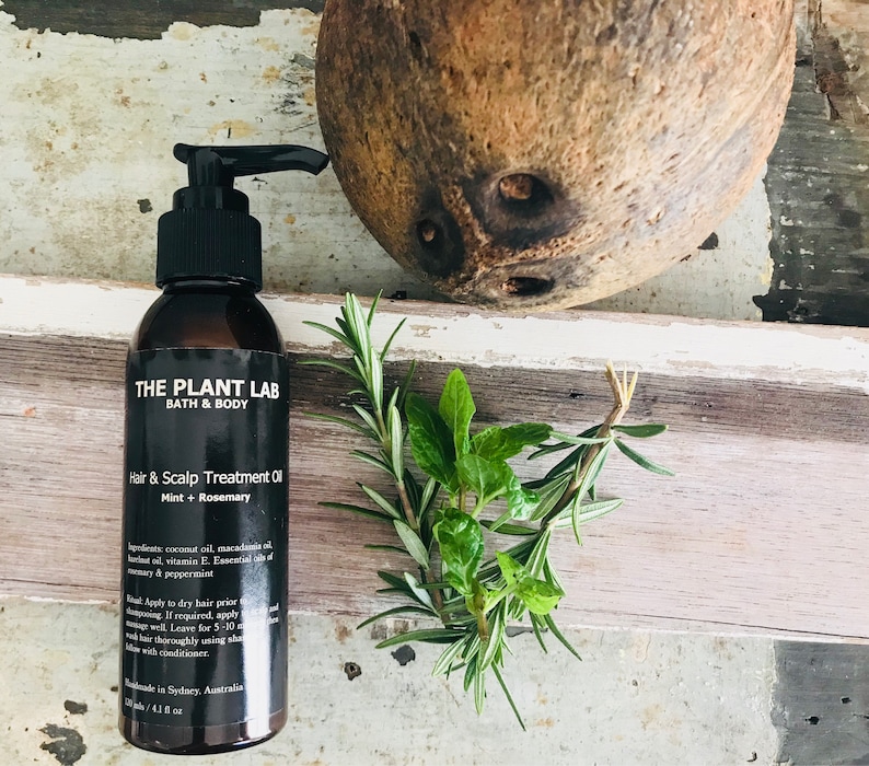 Hair Oil Luxury Treatment For Dry Hair Scalp Rosemary Etsy