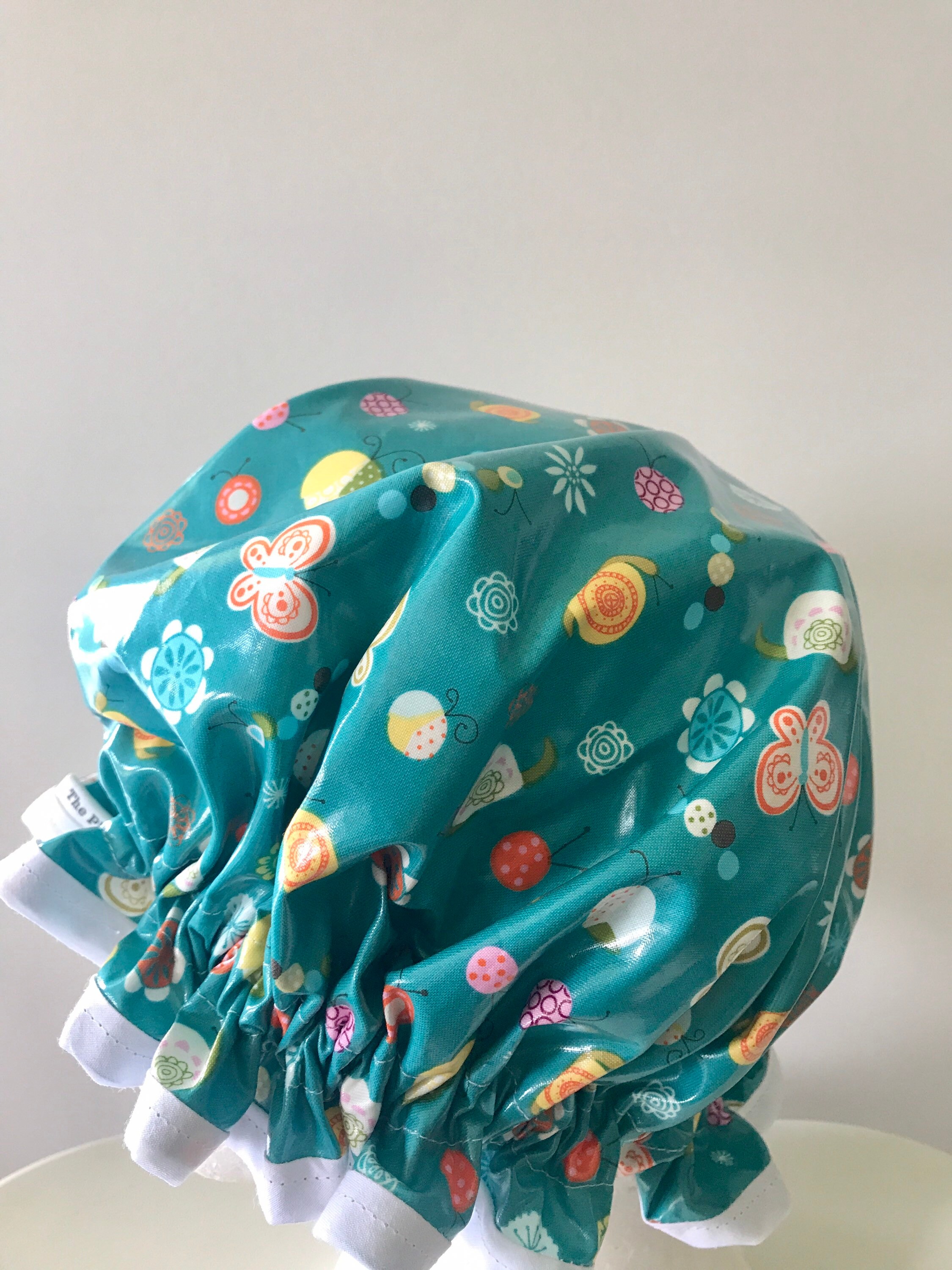Shower Cap. EcoFriendly. Waterproof. PVC BPA Free. Handmade. Etsy