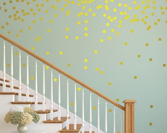 Metallic gold wall decals,gold polka dot wall decal,gold polka dot decals,star themed room,little girls bedroom ideas,stage decoration