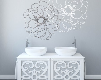 Modern Flower Wall Decals for Walls Stickers for Walls  Stylish Wall Stickers for Bedrooms Stick on Wall Art - Modern Flower SD 064