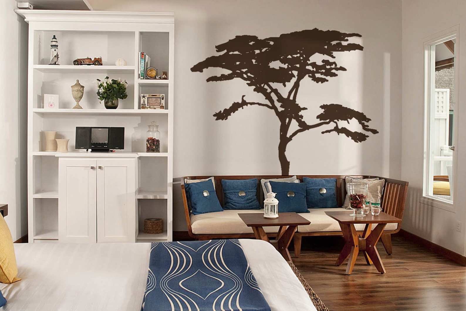 Vinyl Art Decal Realistic African Tree Wall Sticker Decals Etsy