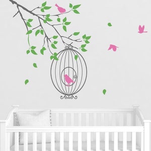 Branche D Arbre De Dessins Bebe Chambre Avec Mur De Tete Etsy