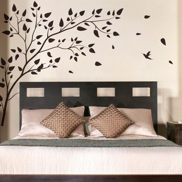 Vinyl Art Tree Branch with birds  Wall Sticker Decals Home Decor Art by DecalIsland -  Tree Branch with birds SD 004