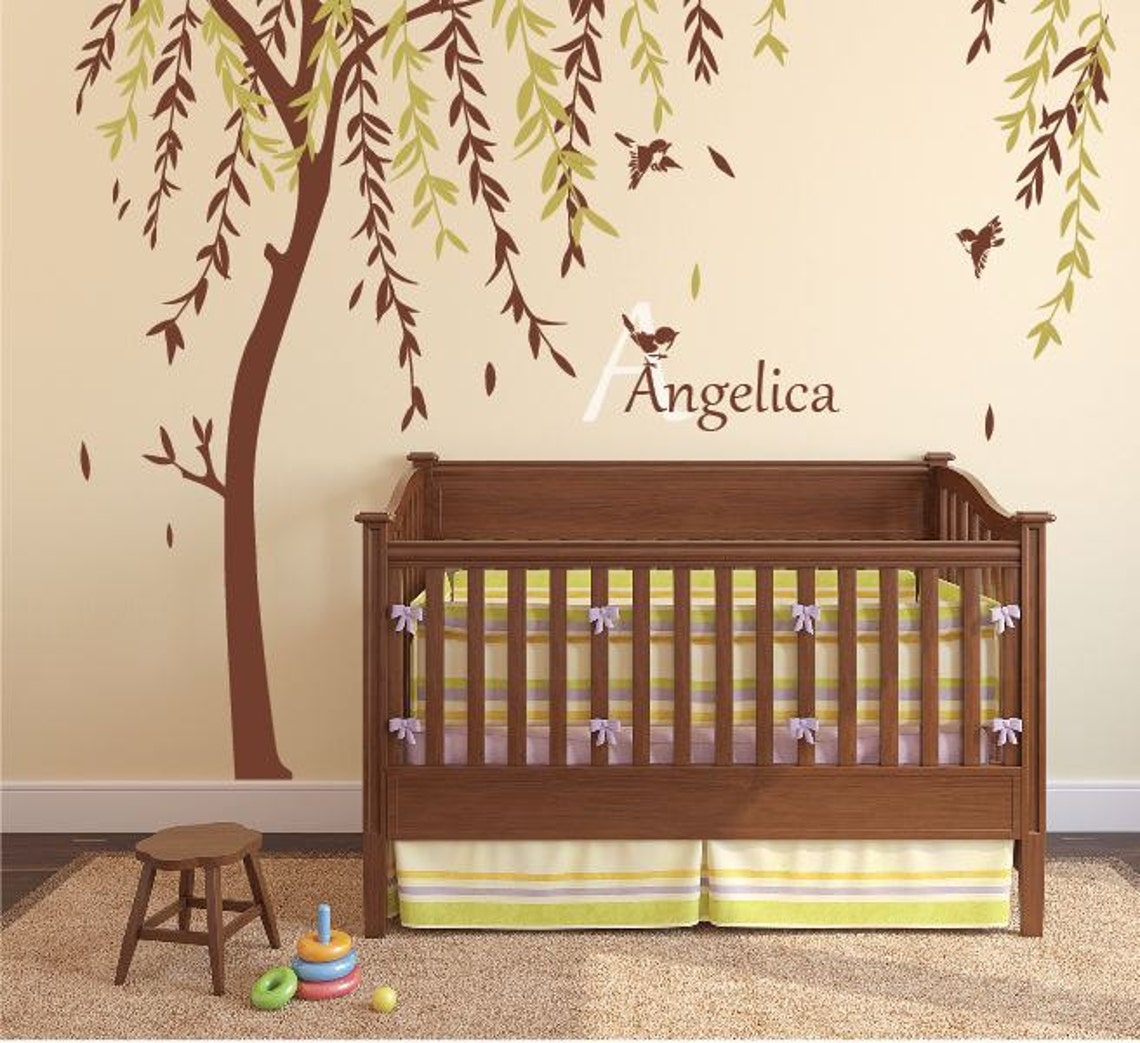 Baby Boy Nursery Ideas Stick on Wall Art Tree Decals for Walls Etsy