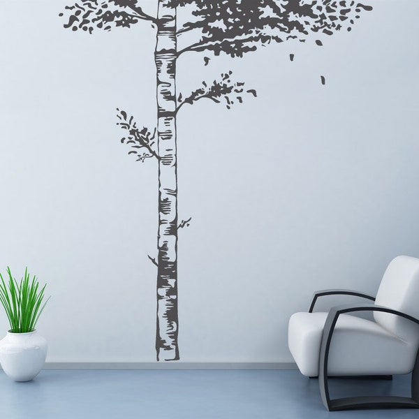 Birch Tree Decal Etsy