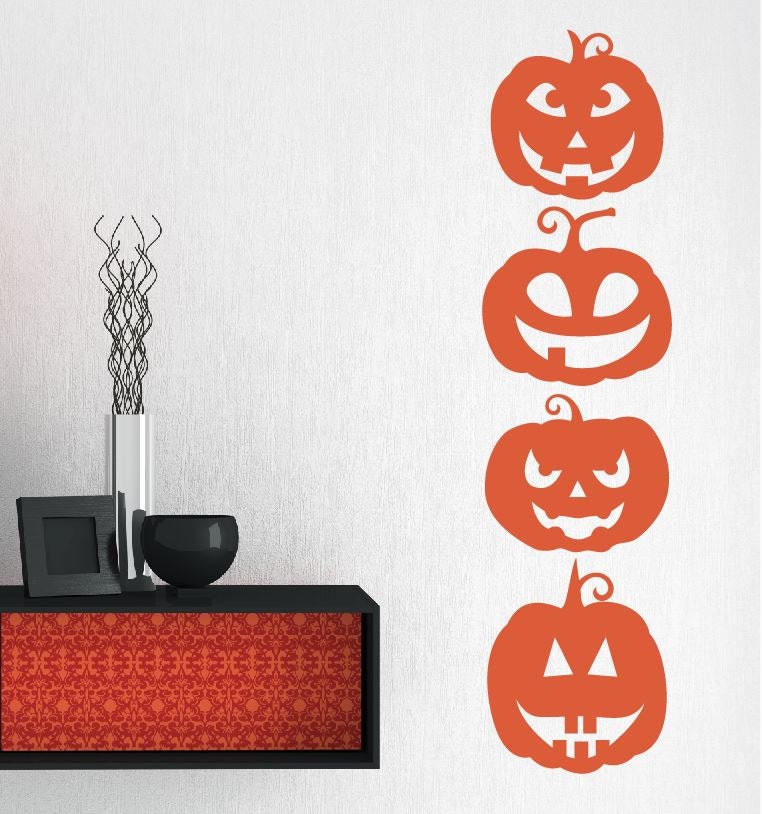 Halloween Wall Decals Stickers Set Halloween Decor Stick on Etsy