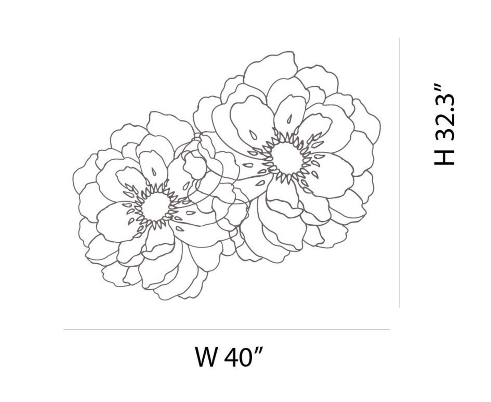 Modern Flower Wall Decals for Walls Stickers for Walls Stylish Etsy Canada