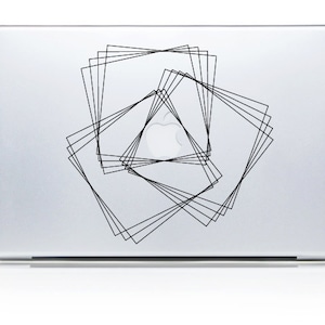 Mac Decals Mac Book Decal Mac Book Sticker Decals Device Decor Laptop decals iPad sticker by DecalIsland -  Abstract Square
