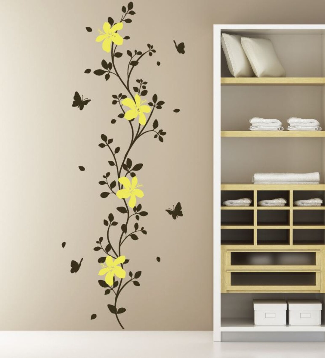 Decal Tree Branch Wall Decal Wall Sticker Decals Flower Decals - Etsy