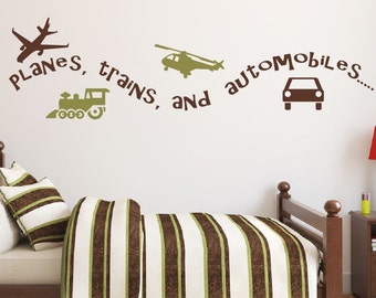 Modern Train Personalized Wall Sticker Wallpapers Decal Graphic for Boys Rooms Modern Train Personalized Wall Sticker Wallpapers Decal Graphic for Boys Rooms