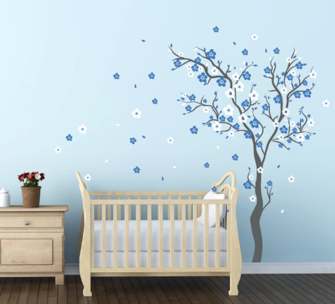 Baby Boy Nursery Ideas Cherry Blossom Wall Decal Wall Sticker Decals ...