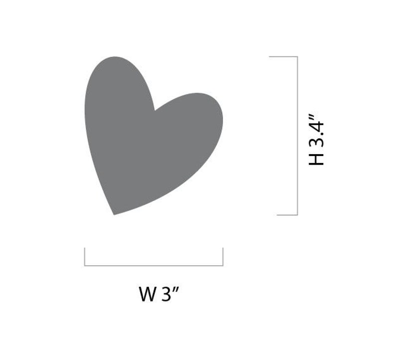 Modern Vinyl Art Wall Pattern Heart Decals for Walls Stickers Etsy
